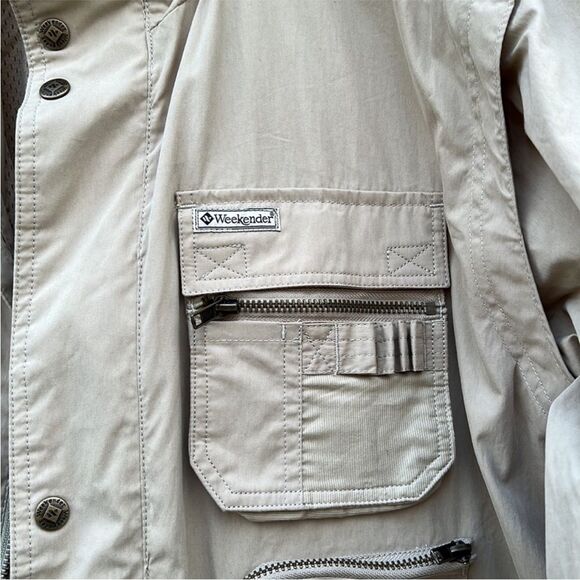 Weekender Convertible Jacket Traveler Adventure Series Khaki/Tan Mens Size Large - Picture 6 of 16